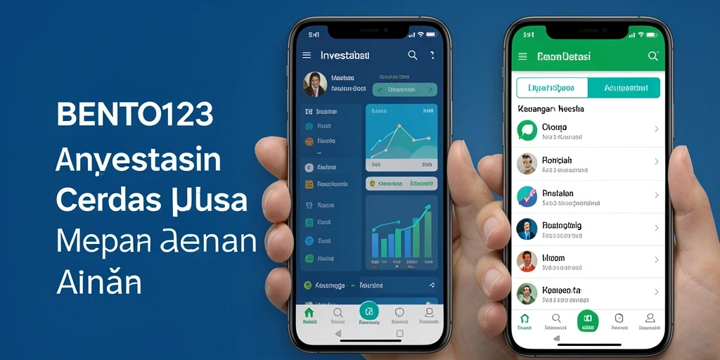 Tampilan antarmuka BENTO123 yang intuitif dan informatif untuk investasi.