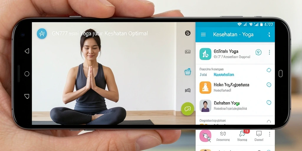 Screenshot antarmuka GN777 yang menunjukkan fitur Yoga yang interaktif.