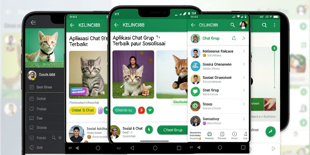 Tampilan antarmuka aplikasi KELINCI88 untuk Chat Grup yang menarik dan fungsional.