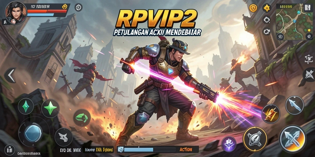 Tampilan antarmuka RPVIP2 dengan elemen aksi yang dinamis.
