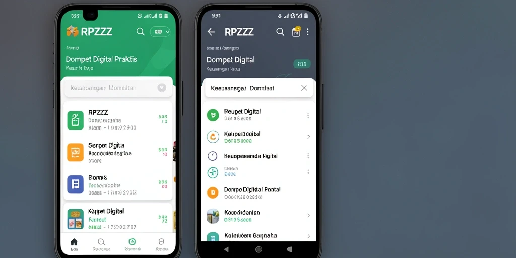 Antarmuka RPZZZ yang sederhana dan efisien untuk transaksi keuangan.